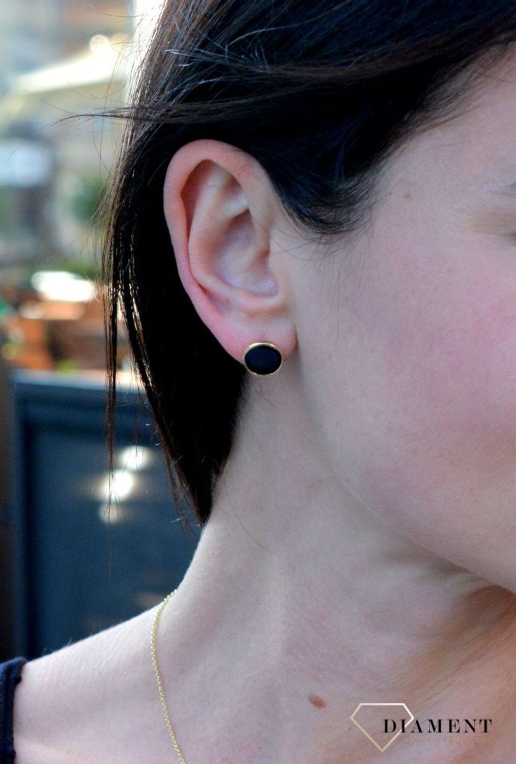 Kolczyki srebrne pozłacane monetki z onyksem.jpg